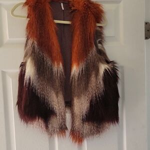 FP Movement by Free People Multicolor Faux Fur Vest